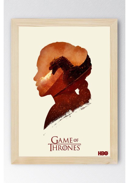 Game Of Thrones Çerçeveli Tablo - Taht Oyunları Dizi Posteri Tablo