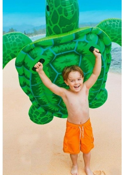 Kaplumbağa Binici - Şişme Kaplumbağa - Deniz&havuz Binici Kaplumbağa - Kaplumbağa Şişme Turtle 150X127 cm