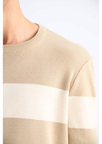 Standart Fit Bisiklet Yaka Triko Kazak D1968AX24AU indirimleri