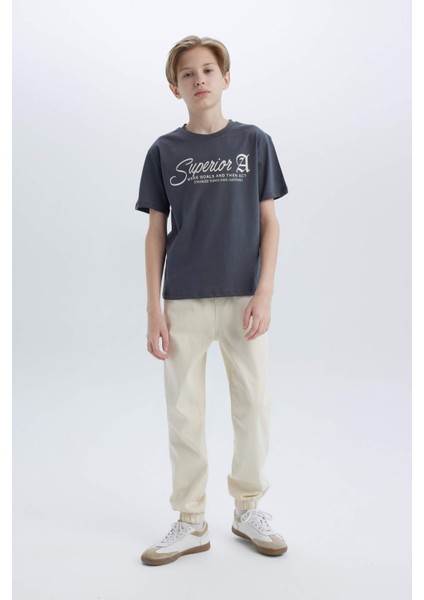 Erkek Çocuk Bisiklet Yaka Baskılı Kısa Kollu Tişört D9256A825SM fiyatları