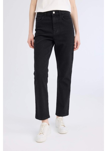 Mary Vintage Straight Fit Yüksek Bel Düz Paça Uzun Jean Pantolon D8180AX25SP