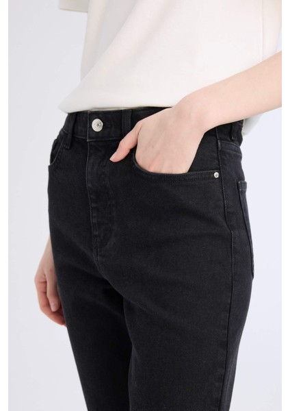 Mary Vintage Straight Fit Yüksek Bel Düz Paça Uzun Jean Pantolon D8180AX25SP