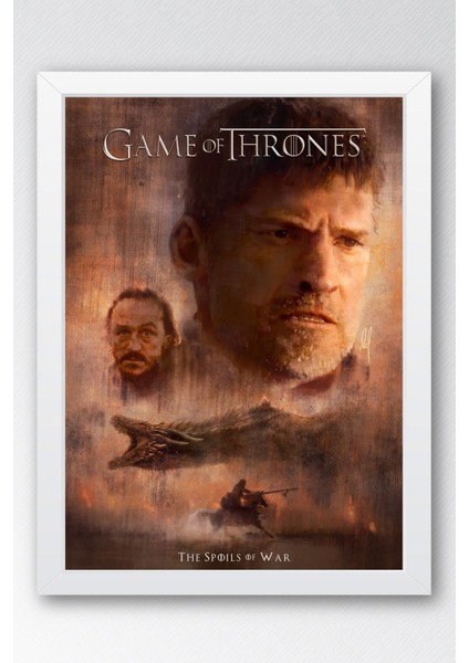 Game Of Thrones Jaime Lannister Çerçeveli Tablo - Taht Oyunları Dizi Posteri Tablo