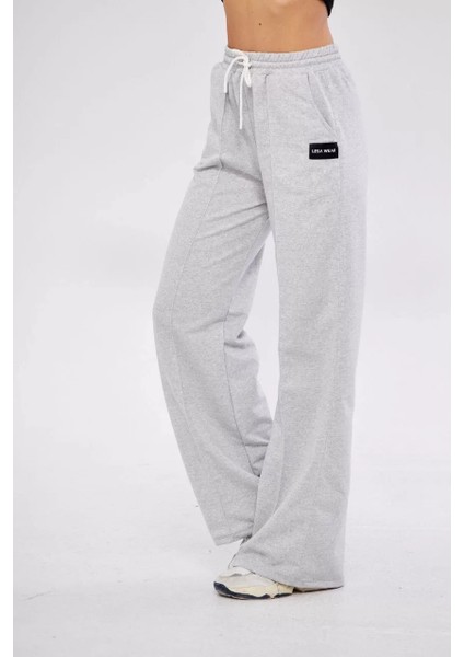 Iki Iplik Bol Paça Eşofman Pantalon - Gri indirimleri