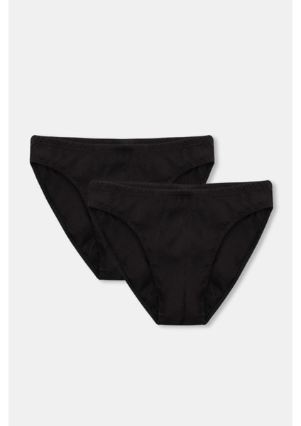 Erkek %100 Pamuklu 2'li Ince Slip Külot Eq.ru.so.0k.ka4.0