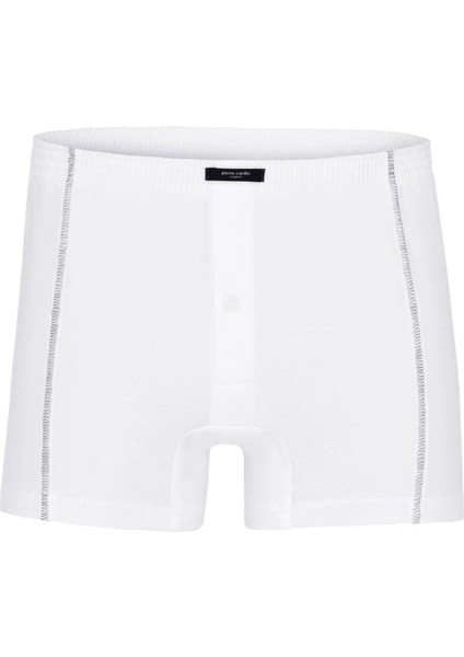 Pamuklu Penye Erkek Klasik Düğmeli 2'li Beyaz Boxer Q4.u.0o.k5.k.a.p.c
