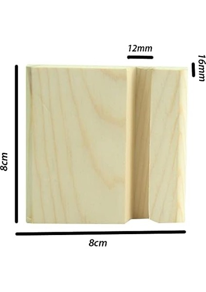 Ahşap Stand Telefon Tutucu Yan Kullanımlı Dik ve Vb. Için Görüntülü Sohbet Film, Video, (8CMX8CMX1,6CM) Dizi, Taban Pedli Ahşap Kaymaz Standı Masaüstü CT8008 Telefon Yeni