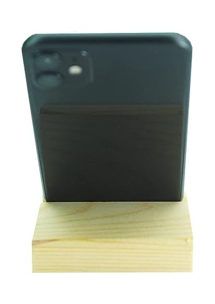 Ahşap Stand Telefon Tutucu Yan Kullanımlı Dik ve Vb. Için Görüntülü Sohbet Film, Video, (8CMX8CMX1,6CM) Dizi, Taban Pedli Ahşap Kaymaz Standı Masaüstü CT8008 Telefon Yeni