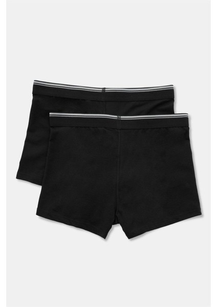 Erkek Siyah Lastikli Bel 2'li Boxer Külot Eq.ru.so.0k.ka0.8 fiyatları
