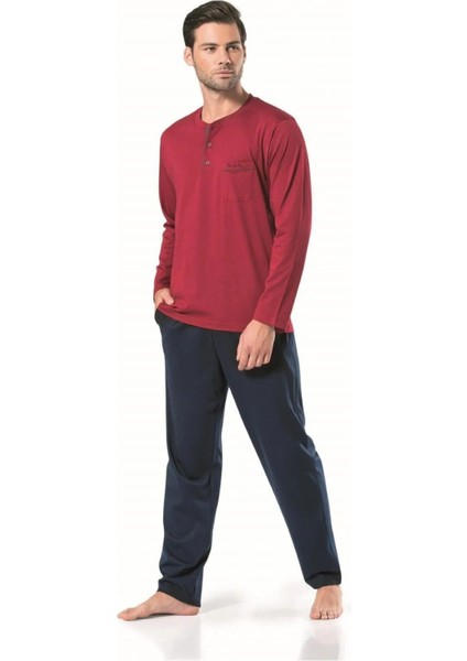 Pamuklu Penye Kutulu Erkek Çeyiz Pijama Takımı Q5.u.4o.k5.k.a4.p.c