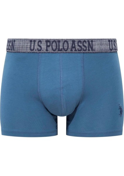 U.s Polo Assn. 80503 Erkek Pamuklu 3'lü Boxer-Indigo&lacivert&baskılı fiyatları