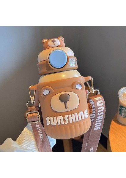 550ML Çocuklar Için Termos Paslanmaz Çelik Termos Taşınabilir Termos (Yurt Dışından)