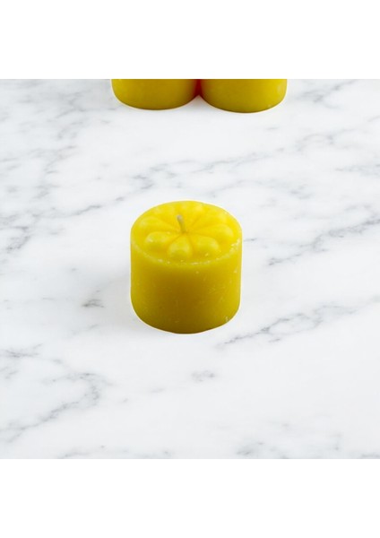 Baton Mum Mini 6'lı Sarı Renk Silindir Dekoratif Mumu Kandil Fitilli Mumlar Şamdan Kokusuz modelleri
