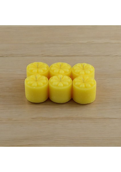 Baton Mum Mini 6'lı Sarı Renk Silindir Dekoratif Mumu Kandil Fitilli Mumlar Şamdan Kokusuz indirimleri