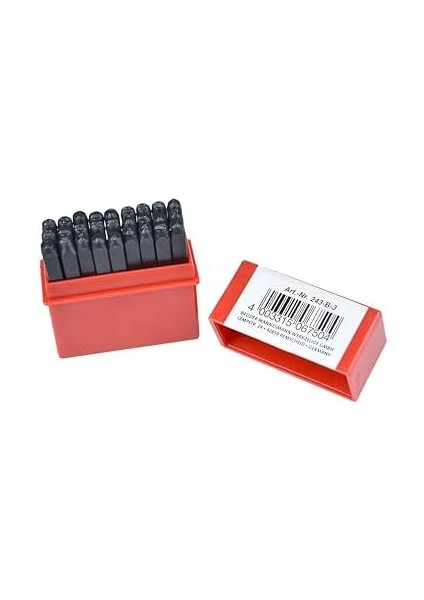 M 243/B/3 Harf Zımba Seti, 3 Mm, Siyah