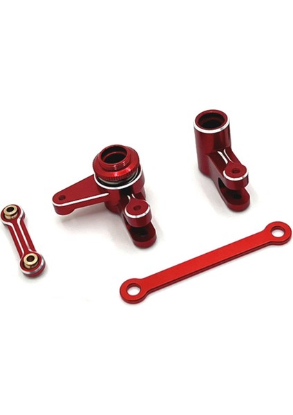 Rc Araba Yükseltme Direksiyon Bileşeni Servo Çubuk Mjx Için Set 1/10 10208 Canavar Rc Araba Yükseltme Parçaları Kırmızı (Yurt Dışından)