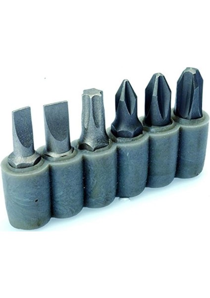 4800008106 Düz Uçlu Bitsler, Gri, 25 Mm, 6'lı
