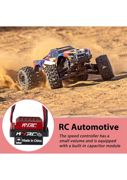 60A Esc Rc Araba Esc Fırçalı Elektrikli Hız Kontrol Cihazı Tamiya-Plug Için (Yurt Dışından)