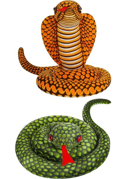 Doldurulmuş Python Kobra Bebek Şaka Malzemesi Parti Dekorasyonu Hediye Yeşil (Yurt Dışından)