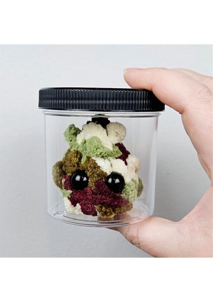Bir Kavanozda Ot Parçası Peluş Oyuncak Evlat Edinin Peluş Doldurulmuş Oyuncaklar Kartlarla (Yurt Dışından)