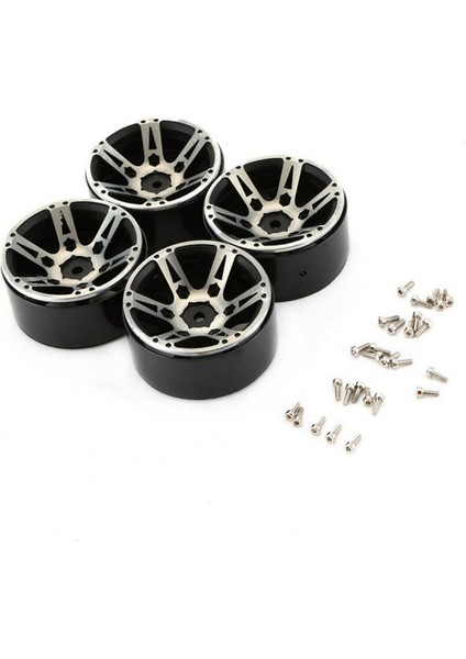 Adet Axial Car 1.9-Inç Ağırlıklı Metal Lastik Kilidi Tekerlek Göbeği Siyah (Yurt Dışından)