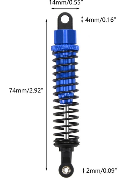 6 Adet Yağ Amortisörü Sönümleyici Hosım Xlh 9125 110 112 Rc Araba Için 3 (Yurt Dışından)