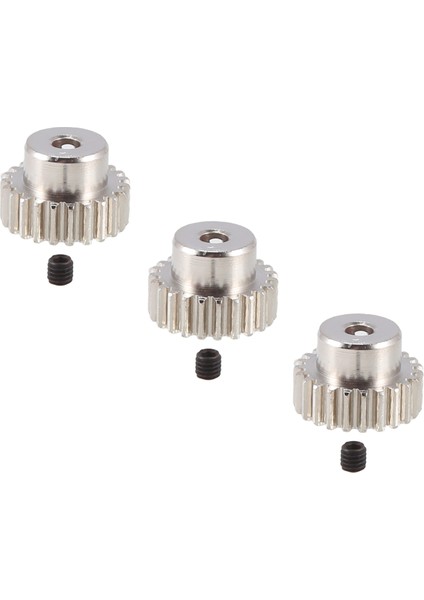 3pcs 3.175MM Mil Metal Pinyon Motor Dişli 32DP 48DP 64DP 1/10 1/8 Rc Car 3650 3660,23T Için M0.6 M0.8 (Yurt Dışından)