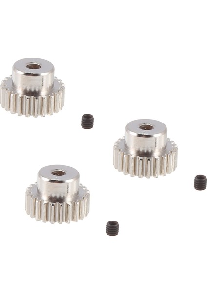 3pcs 3.175MM Mil Metal Pinyon Motor Dişli 32DP 48DP 64DP 1/10 1/8 Rc Car 3650 3660,23T Için M0.6 M0.8 (Yurt Dışından)