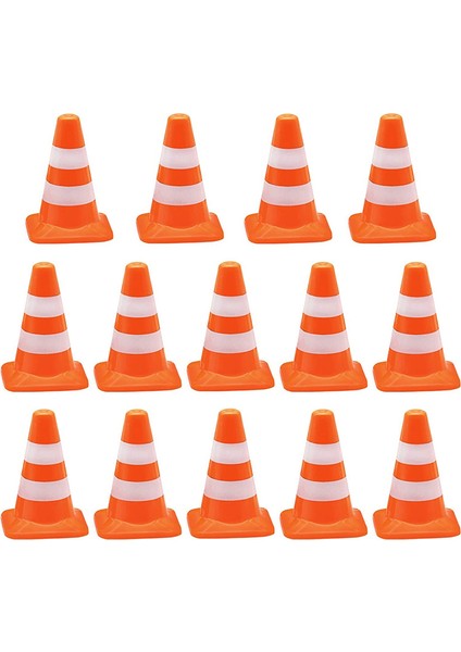 14 Adet Mini Simülasyon Güvenlik Konisi Yol Park Işaretleri Yol Engeli (Yurt Dışından)