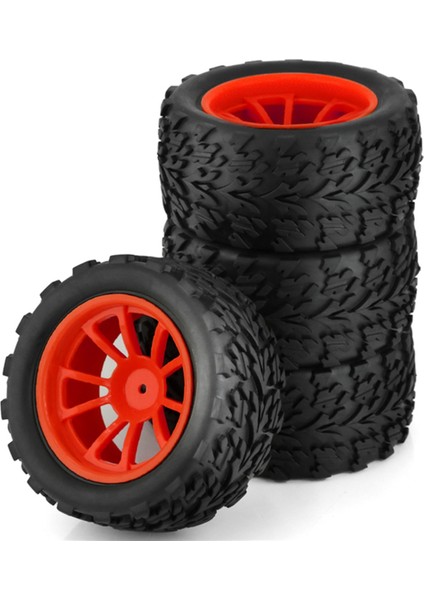 4 Adet 118Mm 110 Rc Monster Truck Buggy Lastiği Traxxas Arrma Için Kırmızı (Yurt Dışından) indirimleri