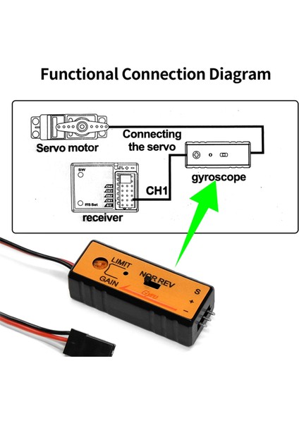 Gelişmiş Ultra Kompakt Araba Veya Teknenin Sürüklenme Sürüş Kontrolü Için Kullanılan Rc Oyuncakları Için Mini Gyro Modülü (Yurt Dışından)
