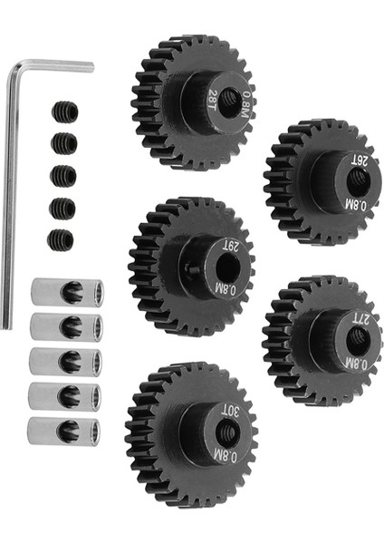 110 Rc Platformları Için 08 M Motor Dişli Seti 26T+27T+28T+29T+30T (Yurt Dışından)