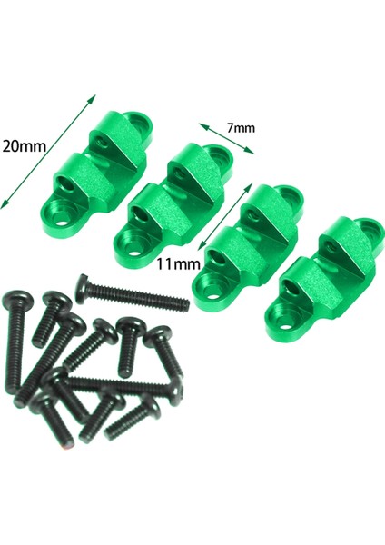 Rc Araba Yükseltme Losi Için Alt Şok Emici Montaj Kiti 1/18 Mini Lmt 4x4 Fırça Canavar Kamyonu Rc Araba Yükseltme Parçaları A (Yurt Dışından)