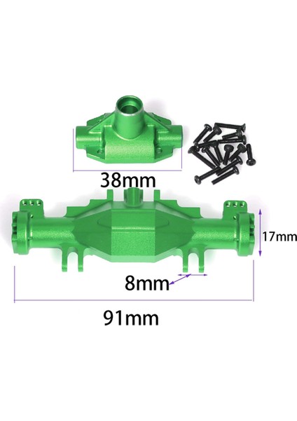 Rc Araba Yükseltme Hızlı Bırakma Ön Arka Aks Köprü Kabuk Kiti Losi Için 1/18 Mini Lmt 4x4 Fırça Canavar Kamyon Yeşil (Yurt Dışından)