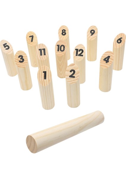 Ahşap Numaralı Blok Atma Oyunu Atma Bowling Atma Oyunu Seti (Yurt Dışından) fiyatları