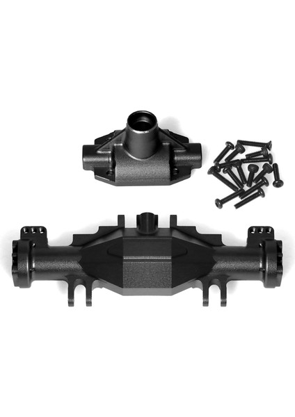 Rc Araba Yükseltme Hızlı Bırakma Ön Arka Aks Köprü Kabuk Kiti Losi Için 1/18 Mini Lmt 4x4 Fırça Canavar Kamyonu Siyah (Yurt Dışından)