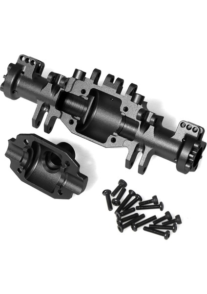 Rc Araba Yükseltme Hızlı Bırakma Ön Arka Aks Köprü Kabuk Kiti Losi Için 1/18 Mini Lmt 4x4 Fırça Canavar Kamyonu Siyah (Yurt Dışından)