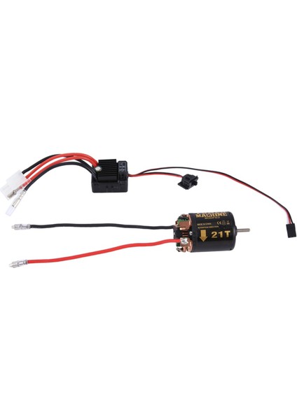 540 Fırçalı Motor 21T 1060 Fırçalı Esc İle Rc 110 Paletli Araba Için (Yurt Dışından)