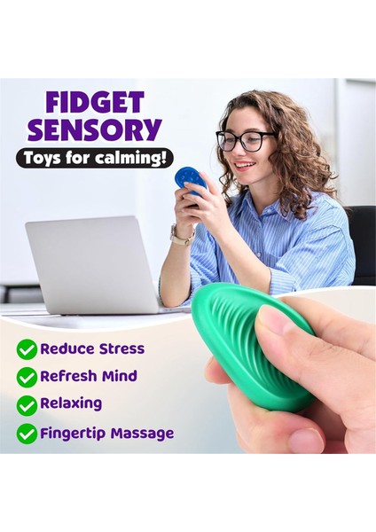 6 Paket Duyusal Taş Fidget Oyuncakları Dokulu Endişe Taşı Otizmli Çocuklar Için (Yurt Dışından) fiyatları