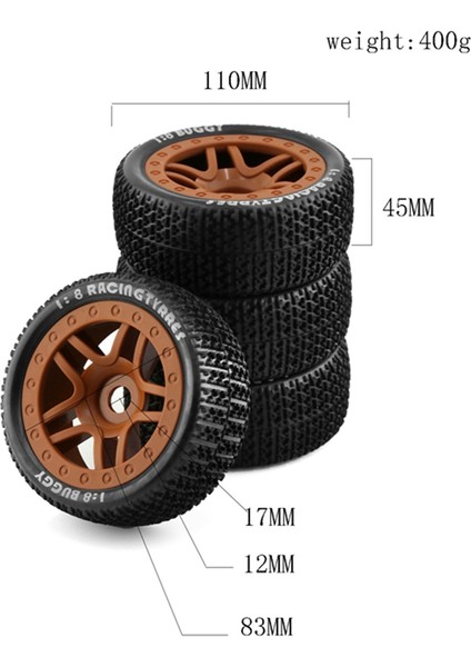 Arrma Typhoon Traxxas Small X Lacivert Ve Siyah Için Arazi Lastiği (Yurt Dışından)