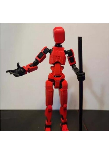 Robot Aksiyon Figürü Tam Eklemli 3D Baskılı Gri (Yurt Dışından) fiyatları