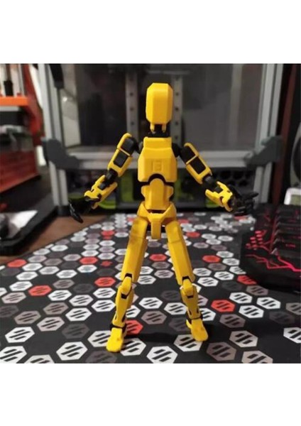 Robot Aksiyon Figürü Tam Eklemli 3D Baskılı Gri (Yurt Dışından) modelleri