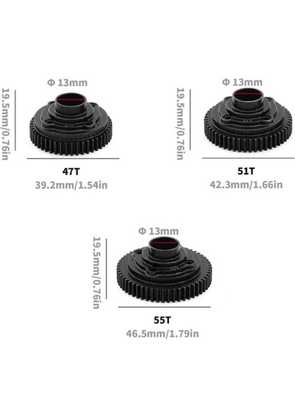 Rc Araba Merkezi Diferansiyel Dişlisi Traxxas 17 Udr Unlimited Rc Araba 47T (Yurt Dışından) modelleri