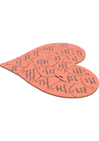 32 Adet Neden Seni Seviyorum Ahşap Kalp Puzzle Aşk Puzzle Hediyeleri (Yurt Dışından)