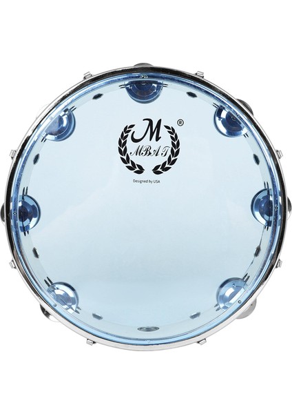 Tef Capoeira Parlak Drumhead Taşınabilir Üfleme Samba Davul 8 Inç Mavi Için (Yurt Dışından)