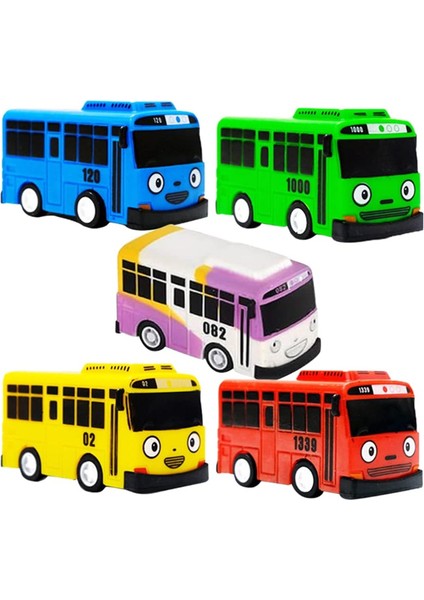 5 Adet Mini Otobüs Oyuncak Araba Model Araba Erkek Arkadaşlar Ve Çocuklar Için Hediye (Yurt Dışından)