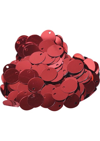 300 10MM Düz Yuvarlak Şek Dıy Dekor Örgü Kırmızı Için (Yurt Dışından)