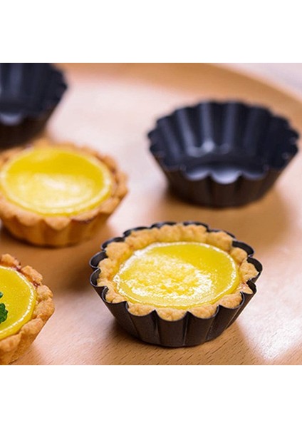 Tart Kiş Flan Kalıbı Muffin Kupası Turta Pizza Kek Kalıbı 8 Adet (Yurt Dışından)