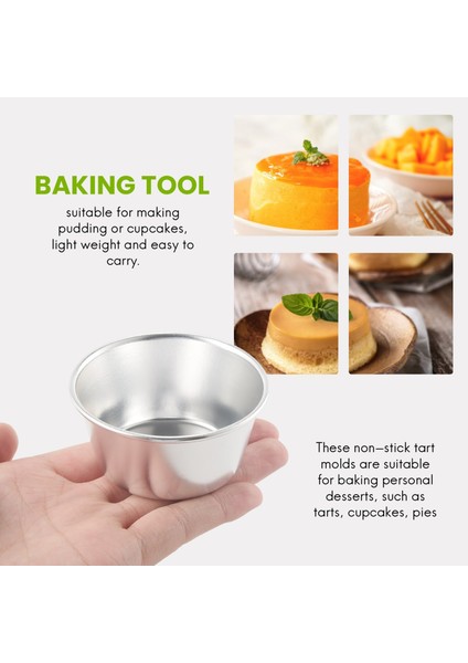 10 Adet Puding Kupası Mini Çikolatalı Kek Kurabiye Puding Kalıbı (Yurt Dışından)