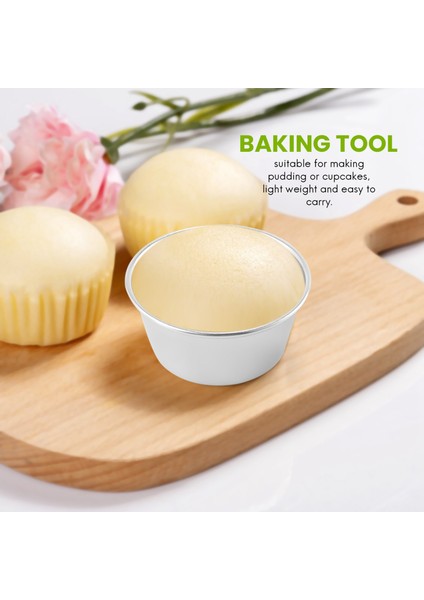 10 Adet Puding Kupası Mini Çikolatalı Kek Kurabiye Puding Kalıbı (Yurt Dışından)